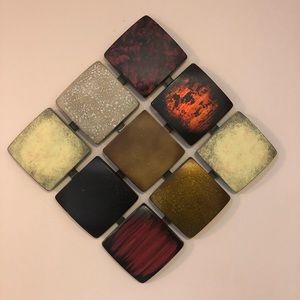 Geometrical Metal Wall Hangings Set of 2